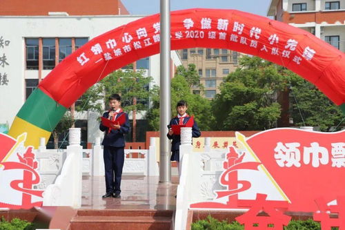 红领巾心向党,争当新时代小先锋 盐城市松江路小学2020级首批新队员入队仪式