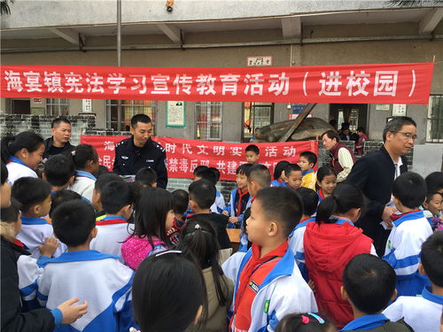 海宴镇深入英甲小学开展扫黑除恶 禁毒 反邪教宣传活动