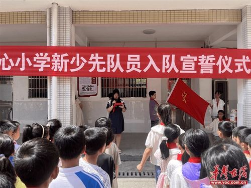 汝城县泉水镇中心小学举行新少先队员入队宣誓仪式