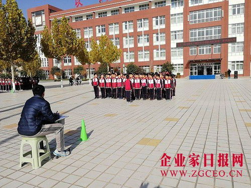 山东广饶县大王镇举行队列队形广播操比赛